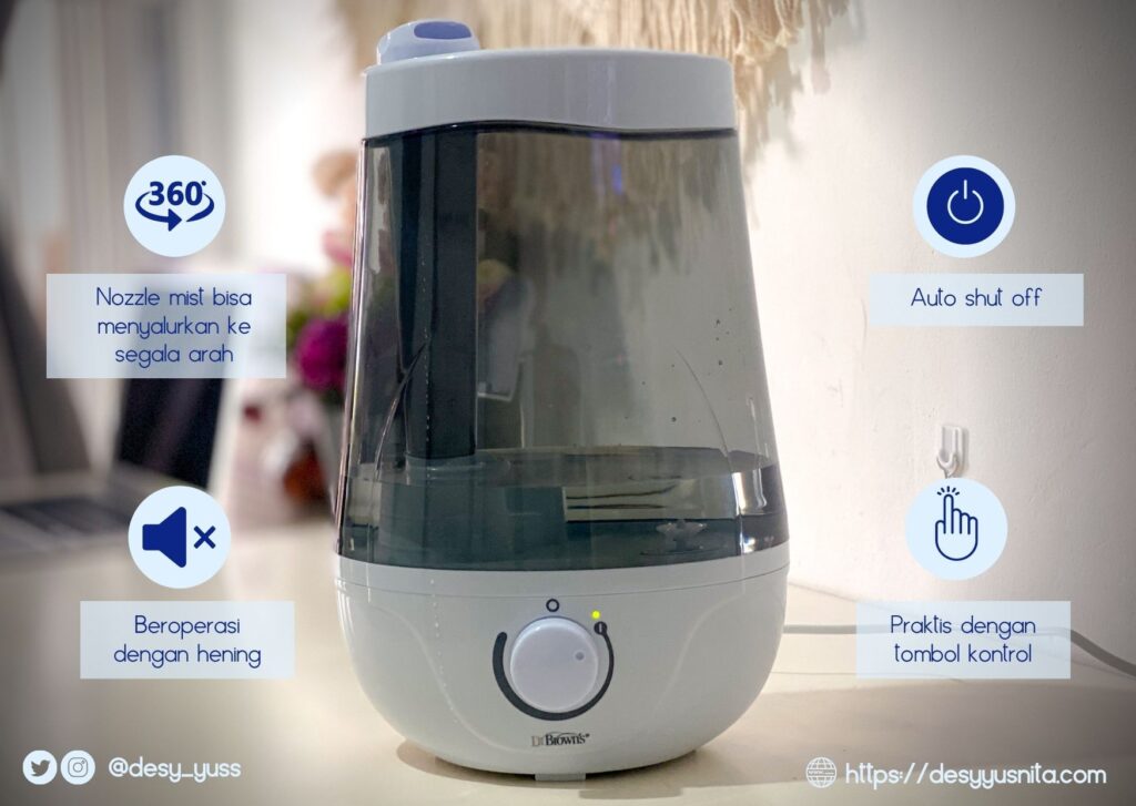 Dr. Brown's Ultrasonic Cool Mist Humidifier