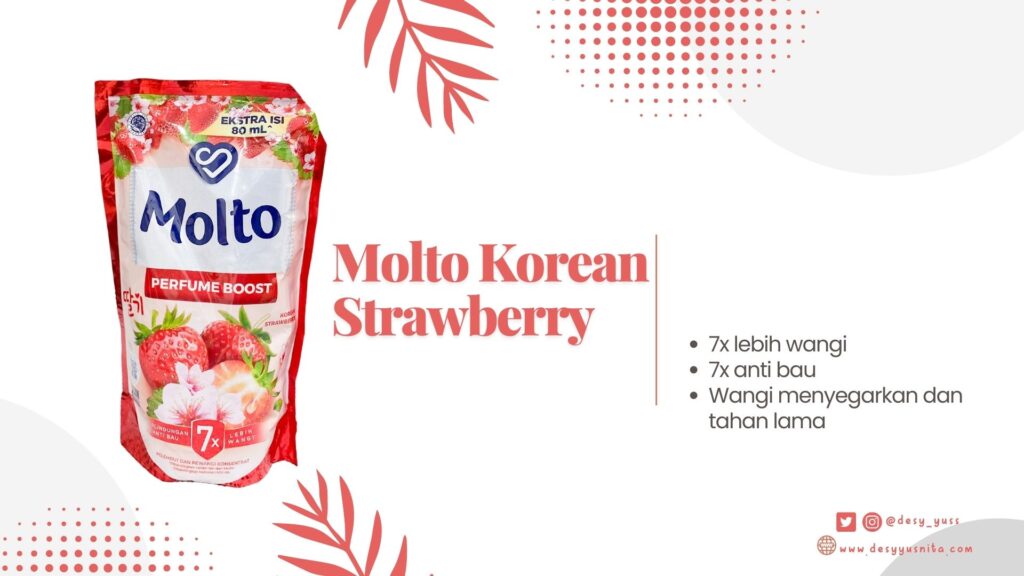 Pelembut Pakaian Molto Korean Strawberry