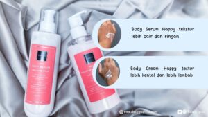 Perbedaan Tekstur Serum dan Cream Happy Scarlett