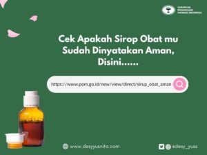 Website BPOM cek sirop aman sudah aman