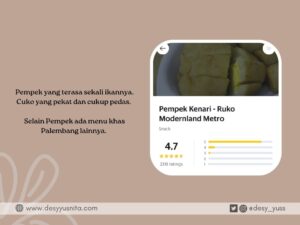 Rekomendasi Pempek di Tangerang, Pempek Kenari