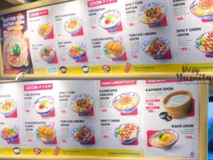 Harga Menu Marugame Udon